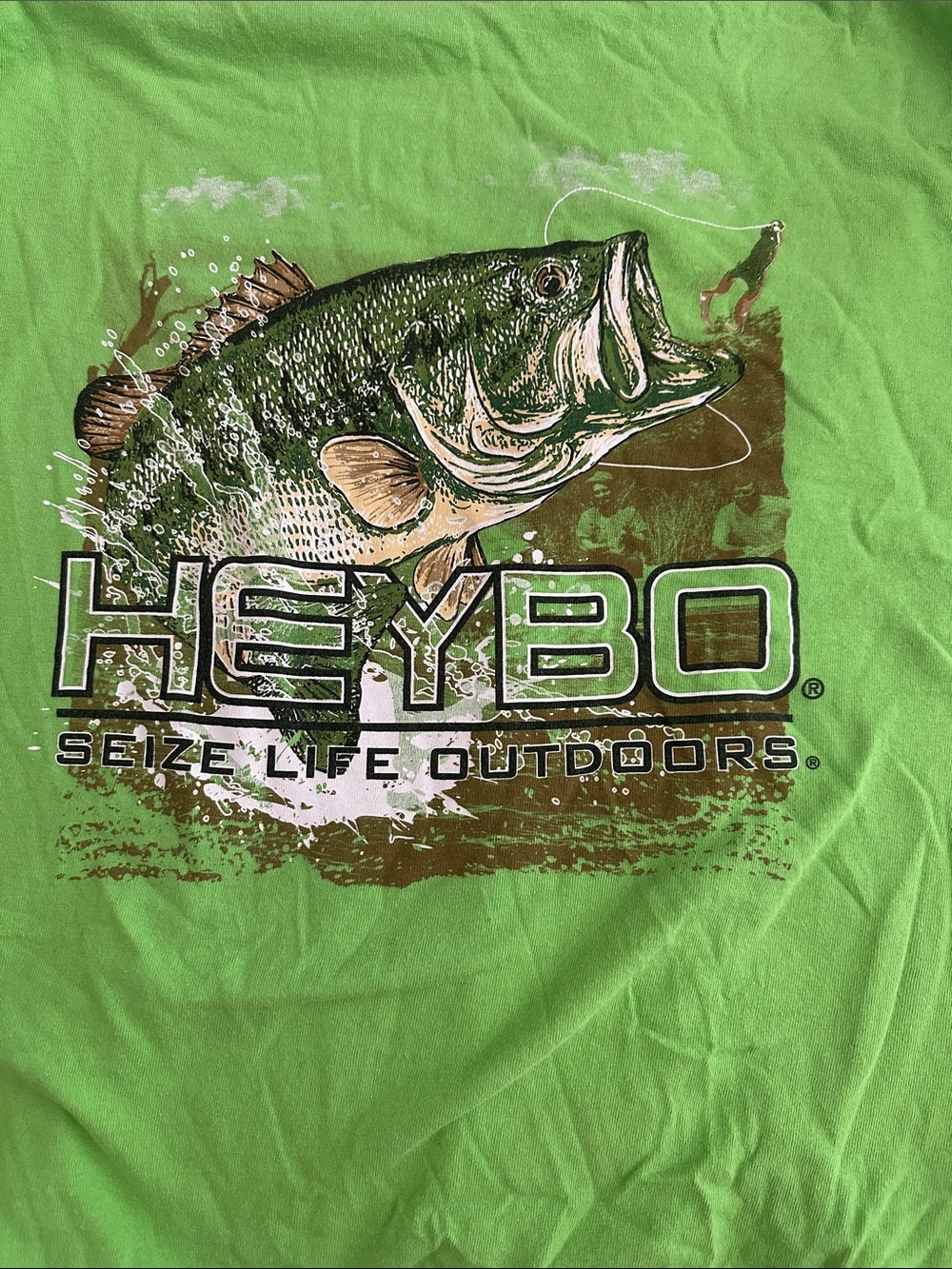 HEYBO Men’s Short Sleeve Graphic Tee - Lime Green
